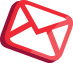 A red outline of an envelope icon, representing email or a message, on a light background.